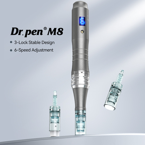 Stylo <span class=keywords><strong>Dermapen</strong></span> <span class=keywords><strong>M8</strong></span> sans fil à 6 niveaux de luminosité LED, anti-rides, raffermissant, compatible avec les prises US IT ZA, étiquette privée personnalisée - Product Image 2