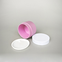Pots à crème en PET à paroi épaisse avec logo personnalisé, 100 ml, pot violet haut de gamme 60 g, pot en plastique beige 80 g, fond épais, large ouverture