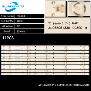 Tira de luz LED de retroiluminación de TV para 4C-LB5507-PF3 <span class=keywords><strong>ILJIN</strong></span> LED _ 55M90(Green UD) -Tira de lámpara de retroiluminación LED de - Product Image 2