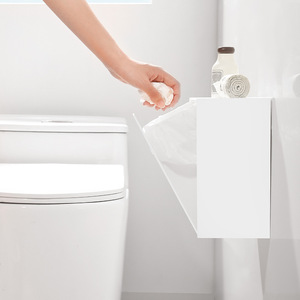 Cesta de almacenamiento montada en la pared Baño Caja de almacenamiento para el hogar Caja de papel higiénico-Estante de caja de pañuelos impermeable - Product Image 2