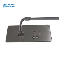 Microphone de conférence de bureau motorisé intégré avec haut-parleur filaire à modulation numérique et levage électrique