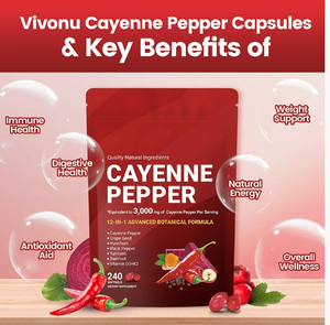 <strong>Cayenne</strong> Pepper Gummies Promote Metabolism and Digestion, Herbal Supplements <strong>Capsaicin</strong> and Plant <strong>Extracts</strong> <strong>Cayenne</strong> Pepper Gummies - Product Image 5