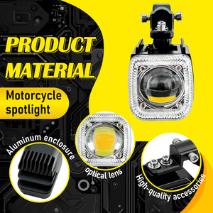 Nuevos Faros LED Cuadrados de 20W para Motocicleta, Luces RGB para Conducción, Resistentes al Agua IP67, Reemplazo de Faros Antiniebla, Modelo MO-236 para Autos - Product Image 3