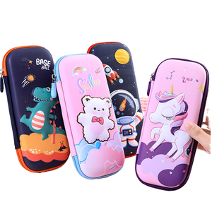 All'ingrosso <span class=keywords><strong>astuccio</strong></span> rosa di grande capacità per bambini ragazze carino 3D Cat PU EVA forniture per la scuola - Product Image 6