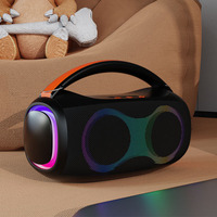 Altavoz Portátil de 30W para Fiestas al Aire Libre, Cine en Casa, con Luces RGB de Colores, Bluetooth Inalámbrico, Resistente al Agua IPX-6, para Computadora y Teléfono Móvil