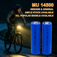Baterai Lithium Ion Isi Ulang MU 14500 3.7V 800mAh 300 Siklus 14*50mm Sel Li-ion untuk Senter Pisau Cukur Mainan Speaker BT