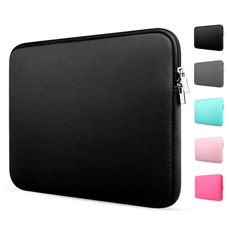 OEM Custom 13 15.6 inch Soft Shockproof Notebook Bags Portable Neoprene Laptop Sleeve Case Bag Durable Tablet Pouch
