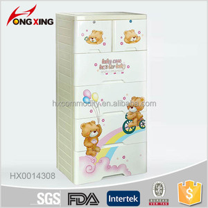 5 niveaux bébé armoire dessin animé enfants <span class=keywords><strong>tri</strong></span> vêtements casiers - Product Image 1