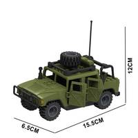Blocs de construction MOC, modèle de voiture, camion, jeep, véhicule de construction, briques de construction, jouets pour enfants, cadeaux d'anniversaire pour adultes
