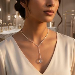 Collier en argent avec pendentif en perle, tendance bohème, classique, chaînes religieuses pour femmes, cadeau chrétien - Product Image 4