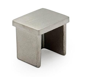 Tapa de Extremo Cuadrada de Acero Inoxidable 25x21mm <span class=keywords><strong>para</strong></span> Barandilla de Balcón y Villa - Product Image 1