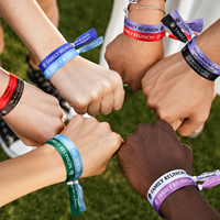 Bracelets en tissu personnalisés pour événements, bandes de sécurité en tissu personnalisées avec fermeture à glissière unidirectionnelle, rubans imprimés pour fêtes