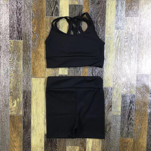 Conjuntos de Yoga Populares 2025 al por Mayor, Brasier y Pantalones Cortos para Niñas, Ropa Deportiva Activa, Conjunto de Yoga para Niñas - Product Image 4
