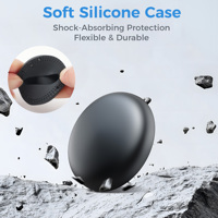 MiLi LiTag Duo, Funda Magnética de Plástico, Rastreador GPS Inteligente, Localizador Impermeable IP65, AirTag para Android, Buscador de Objetos, Mascotas, Perros, Carteras
