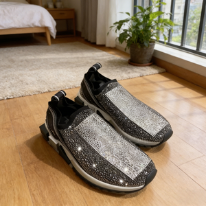 Zapatos Casuales de Lujo con Diamantes para Hombre, con Tela Elástica para un Calzado Cómodo, y Zapatos para Caminar para Mujer - Product Image 4