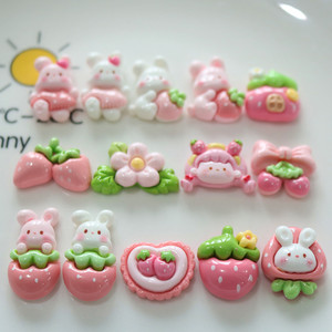 Wholesale Mixed Cartoon Animal Resin Accessories Charm Cream Glue Decorations