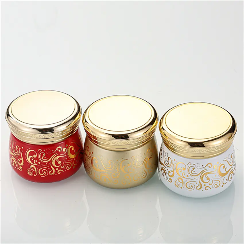 Wholesale Black Clear Luxury Face Cosmetic Jar Containers Empty Cream Glass Jars Bakhoor Jar Bottles With Lids