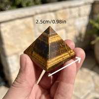 Großhandel Super Premium Heilender Tigerauge-Edelstein Lose Pyramide Kristall Hochpolierte Meditations-Pyramide zum Verkauf