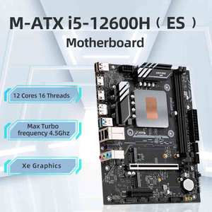 Erying M-ATX Bo mạch chủ Core I5-12600H DDR4 45W điện năng thấp kép NVMe M.2 Máy tính để bàn Bộ vi xử lý LGA 1151 ổ cắm Sản phẩm mới - Product Image 3