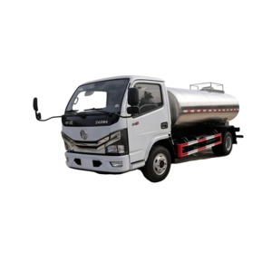 รถบรรทุกนม 5CBM รถบรรทุกเก็บและขนส่งนม Dongfeng ติดตั้งถังสแตนเลสเพื่อรักษาความสดของนม - Product Image 5