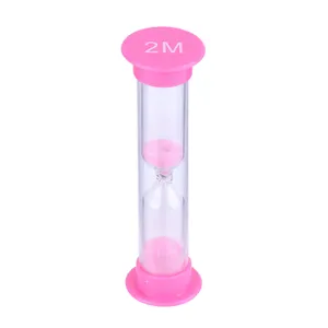 Reloj Arena 1 2 3 5 Minuto Pink Hourglass Game 1 Minute 30 60 Second Kids Logo On Plastic Mini Sand Timer For Brushing