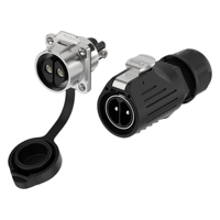 E-Weichat Fiche industrielle IP68 Connecteur d'alimentation Plastique et métal EW-LP28 2 3 4 broches Mâle Femelle Led Connecteur de fil étanche