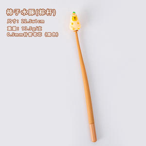 Творческая Студенческая мультяшная перьевая авторучка Капибара, милая силиконовая кисть, вопрос, гендерно-нейтральная ручка, милые канцелярские принадлежности - Product Image 6