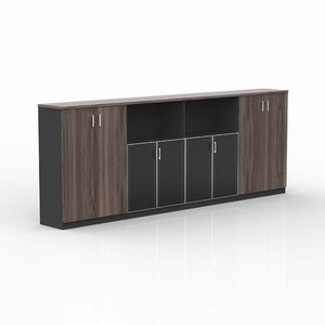 Black Modern Design Wooden Office Cabinet Low Document <b>Storage</b> <b>Filing</b> Cabinets for Kitchen School Workshop Home Office - Product Image 1