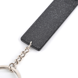 KADS Porte-clés en acrylique pour cartes bancaires avec pompon, extracteur de cartes de crédit multifonctionnel sans contact pour ongles longs - Product Image 2