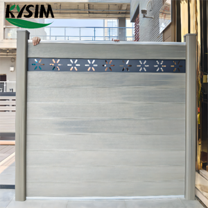 Hàng Rào Bảo Mật Wpc Bằng Gỗ Nhự<span class=keywords><strong>a</strong></span> Composite Thiết Kế Cột Nhôm Ý Tưởng Hàng Rào Sân Vườn Cho Sân Sau Và Vườn - Product Image 3