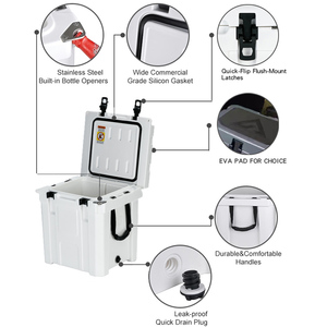 At a Loss 33 <span class=keywords><strong>QT</strong></span> Refrigerador aislado para acampar Congelador Caja refrigeradora rotomoldeada para amigos se reúnen para una comida - Product Image 4