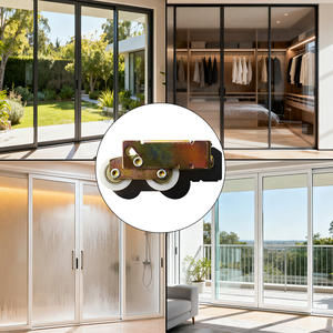 Rueda de Puerta Corredera de Acero con Bola de Plástico de 1-1/4\" de Alta Resistencia PH0201 / Rodillo para Puerta Corredera para <span class=keywords><strong>Ventana</strong></span> de Madera, Cortina - Product Image 4