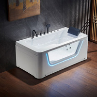 Baignoire intérieure en acrylique moderne Baignoire hydromassante en fibre de verre Baignoire à remous spa Bain à remous pour la maison