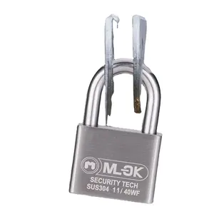 MOK high security 304 rvs pad lock vervangbare lock cilinder hangslot