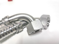 Kit de raccords hydrauliques réutilisables monobloc Gates Megacrimp pour applications automobiles, en acier au carbone forgé, coudes, tés et raccords