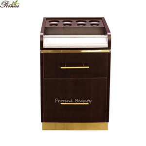 Comptoir classique en bois durable de haute qualité rangement sur chariot de pédicure pour <span class=keywords><strong>spa</strong></span> roulant en quartz et granit - Product Image 2