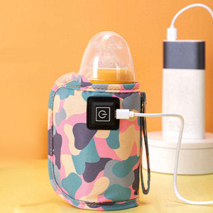 Calentadores de Biberones Portátiles USB, Bolsa de Viaje Aislada para Cochecito con Calentador de Agua y Leche para Recién Nacidos, para el Hogar y Salidas - Product Image 3