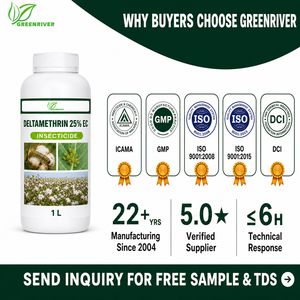 GREENRIBER Deltametrina 25% EC <span class=keywords><strong>Insecticida</strong></span> CAS 52918-63-5 IRAC Grupo 3A Piretroide Canal de Sodio - Product Image 6