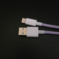 Cables USB a 8 Pines Trenzados Anti-Enredos de Colores Macaron para Venta al por Mayor a Corto Plazo