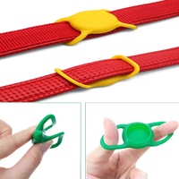 Support de suivi de localisateur anti-perte étanche Logo personnalisé facile à attacher Protecteur d'étiquette d'air Collier de chien en silicone Porte-étiquette d'air