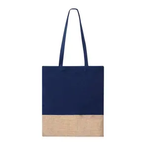 Borsa shopper in cotone e iuta, merchandising sostenibile - Product Image 3
