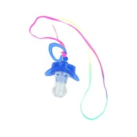 Sucette lumineuse LED douce et bon marché 2025, sifflet lumineux, sucette jouet qui clignote, adaptée aux activités en KTV et en bar