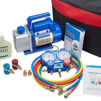 RS-1 220V adaptateur Assistant de climatisation voiture de réfrigération R134, R410a, R22, R407c jauge de collecteur ensemble sans sac