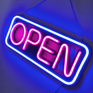 Personalice las escaparates de su tienda con luces LED de neón y letreros de abertura comerciales de alta calidad - Product Image 1