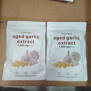 Extrait d'ail en gros d'usine, ail sans odeur, 300 gélules molles, OEM ODM, supplément d'extrait d'ail vieilli, protéines et vitamines - Product Image 3