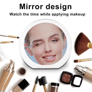 Reloj de mesa de calidad confiable para dormitorio, oficina, escritorio, uso doméstico, espejo LED electrónico, reloj despertador Digital - Product Image 4