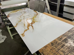 प्रीमियम यूवी बोर्ड जल प्रतिरोधी पर्यावरण अनुकूल टिकाऊ pvc दीवार संगमरमर बोर्ड आंतरिक सजावट के लिए - Product Image 5