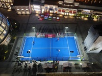 NJPW Terrain de paddle panoramique en verre de qualité supérieure Fabricants de terrain de paddle-tennis à vendre