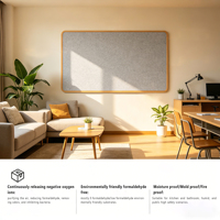 Panneau mural en PVC de 12 mm avec ions oxygène négatifs, imperméable, ignifuge, décoration intérieure, style moderne, revêtement de sol
