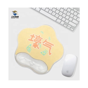 Gel Trục Chính Năm Cánh Sao Hình Dạng Bàn Phím Mat Chuột Pad Cánh Tay Phần Còn lại Trong Suốt Chuột Pad Chuột Chơi Game Pad Cổ Tay Cho Nhà Văn Phòng - Product Image 1